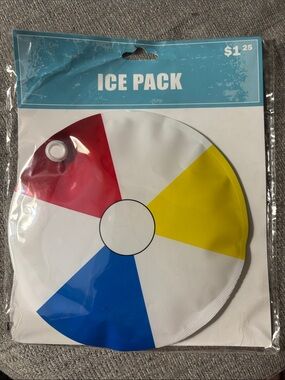 Beachball-shaped ice pack 🏖️
